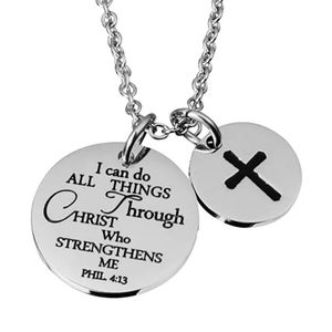 New Stainless Steel inspirational Necklace Beautiful!